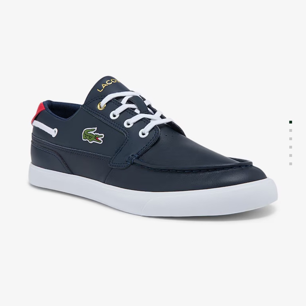 Lacoste Men's Bayliss Deck Leather and Synthetic Sneakers
